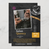 Friseurgeschäft/Einladungskarte Einladung (Vorne/Hinten)