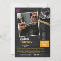 Friseurgeschäft/Einladungskarte
