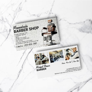 Friseurgeschäft individuelles Foto Visitenkarte