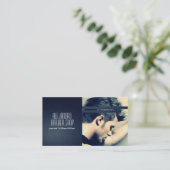 Friseurgeschäft, Salon Business Card Visitenkarte (Stehend Vorderseite)