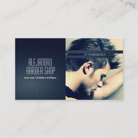 Friseurgeschäft, Salon Business Card Visitenkarte (Vorderseite)