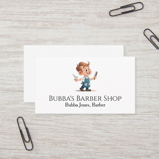 Friseurgeschäft Visitenkarte (Vorderseite/Rückseite Beispiel)