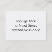 Friseurgeschäft Visitenkarte (Rückseite)