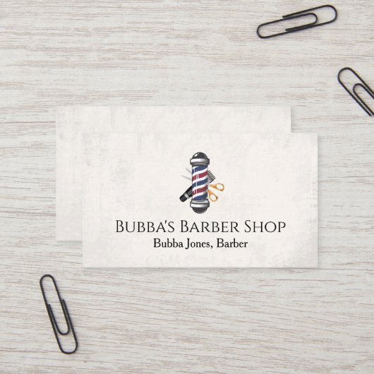 Friseurgeschäft Visitenkarte (Vorderseite/Rückseite Beispiel)