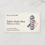 Friseurgeschäft Visitenkarte (Vorderseite)