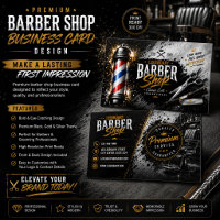 Friseurgeschäft Visitenkarten-Promotion | Editierb