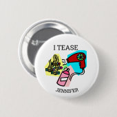 Friseurgeschenke Button (Vorne & Hinten)