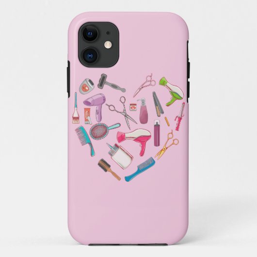 Friseurhandwerkzeug Case-Mate iPhone Hülle (Rückseite)