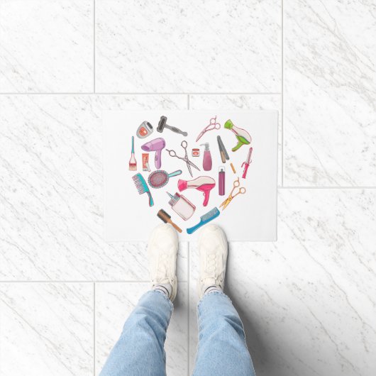 Friseurhandwerkzeug Fußmatte (Indoor)