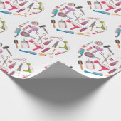 Friseurhandwerkzeug Geschenkpapier (Ecke)