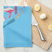 Friseurhandwerkzeug Geschirrtuch (Viertel Falte)