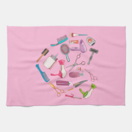 Friseurhandwerkzeug Geschirrtuch