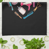 Friseurhandwerkzeug Geschirrtuch (Gefaltet)