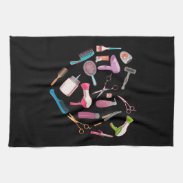 Friseurhandwerkzeug Geschirrtuch