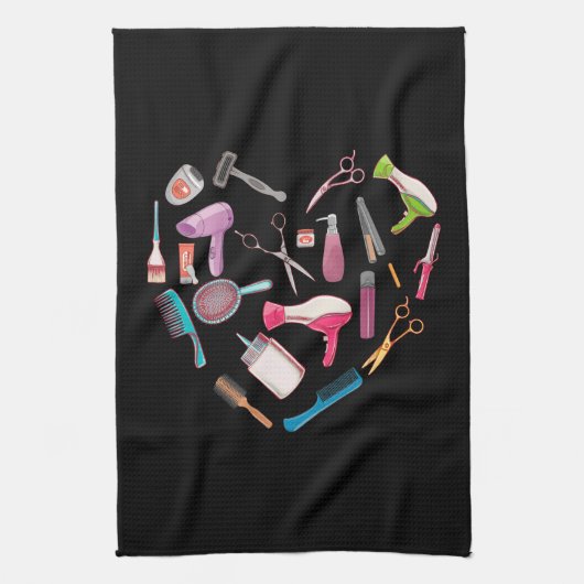 Friseurhandwerkzeug Geschirrtuch (Vertikal)