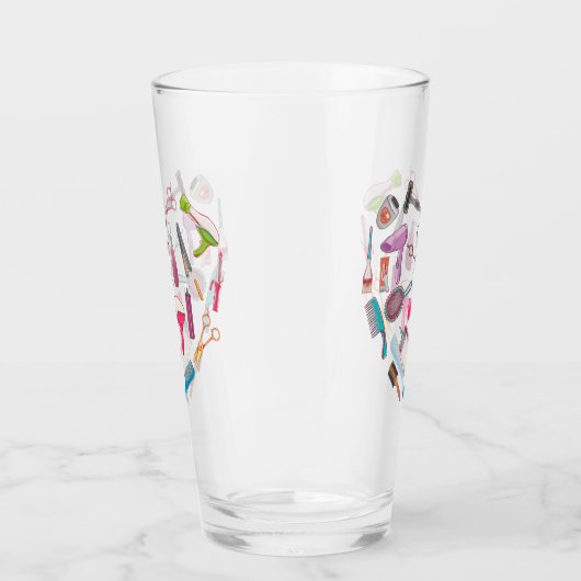 Friseurhandwerkzeug Glas (Links)