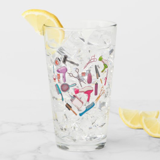 Friseurhandwerkzeug Glas (Vorderseite Ice)