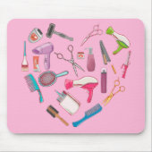 Friseurhandwerkzeug Mousepad (Vorne)