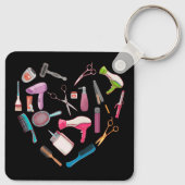 Friseurhandwerkzeug Schlüsselanhänger (Rückseite)