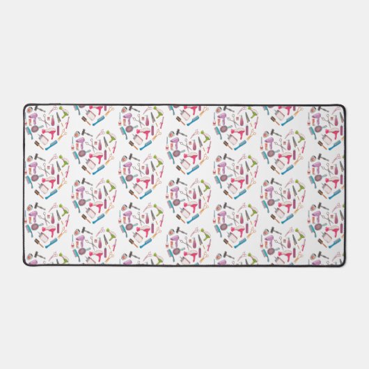 Friseurhandwerkzeug Schreibtischunterlage (Vorderseite)