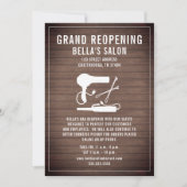 Friseurholz Einladung (Vorderseite)