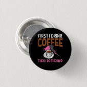 Friseurin Button (Vorne & Hinten)