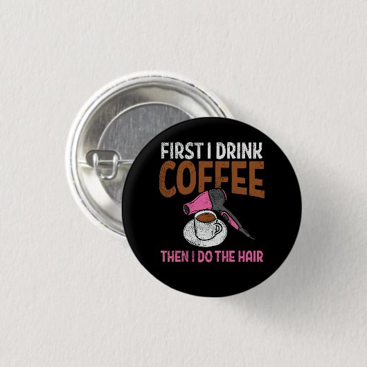 Friseurin Button (Vorne & Hinten)