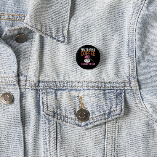 Friseurin Button (Beispiel)