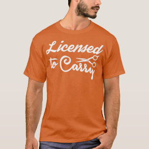 Friseurin, die Scheren mitführen darf, Salon schne T-Shirt