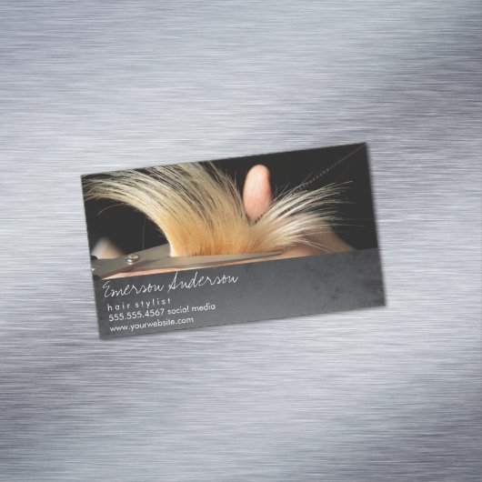 Friseurin/Friseur Magnetische Visitenkarte (Beispiel)