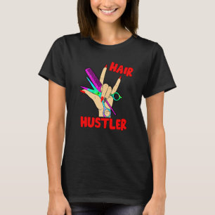 Friseurin Friseurin Fresser Frauen Rockhand sie T-Shirt