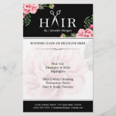 Friseurin-Friseurin-Hair-Cut-Typografie-Logo-Klass Flyer (Vorne)