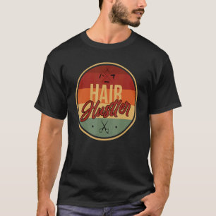 Friseurin I Friseurhaar Vintager Stylist Schere T-Shirt