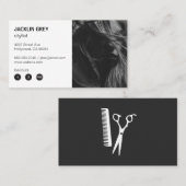 Friseurin | Modern Treuekarte (Vorne/Hinten)