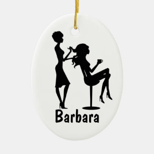 Friseurin Personalisiert Keramik Ornament