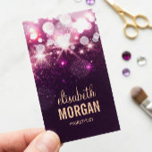 Friseurin - Rosa Glitzer Glitzern Visitenkarte