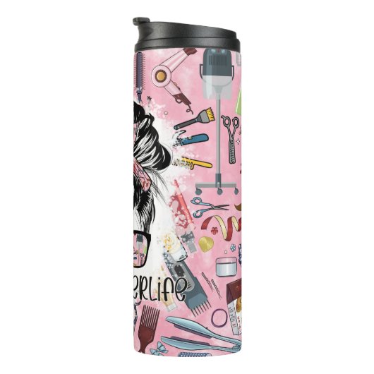 Friseurin Thermosbecher (Nach rechts gedreht)