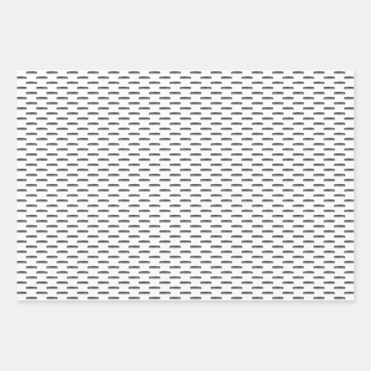 Friseurkämme CUSTOM HINTERGRUNDFARBE Geschenkpapier Set (Vorderseite 2)