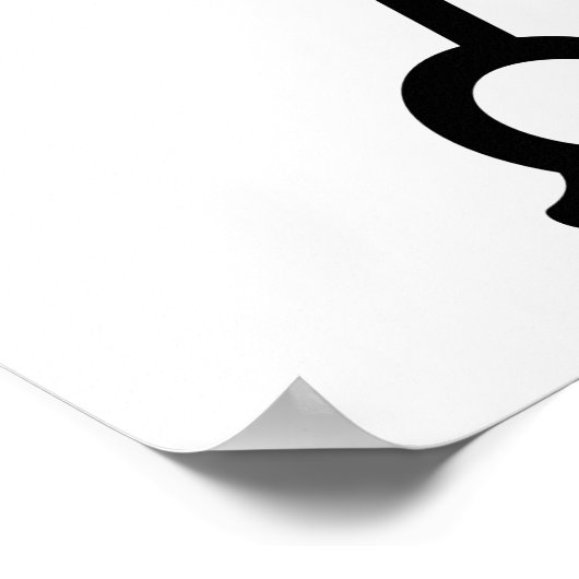 Friseurkämmerschere Poster (Ecke)