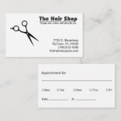 Friseurkarten Visitenkarte (Vorne/Hinten)