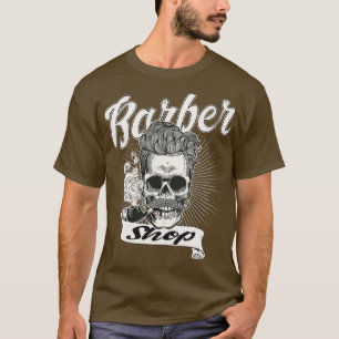 Friseurkran raucht eine Pfeife t T-Shirt