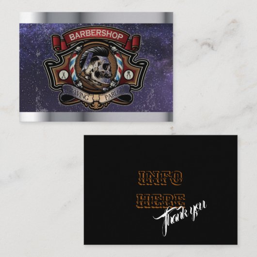 Friseurlogo Visitenkarte (Vorne/Hinten)