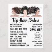 Friseurmodelle, Haarstühle, Friseursalon Flyer (Vorne)