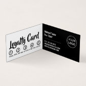 Friseurmodelle, Haarstühle, Friseursalon Loyalität Visitenkarten (Innenseite)