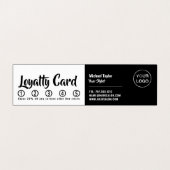 Friseurmodelle, Haarstühle, Friseursalon Loyalität Visitenkarten (Innenseite Aufgefaltet)