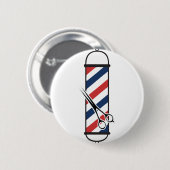 Friseurpfosten Button (Vorne & Hinten)