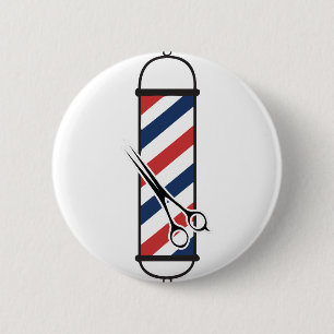 Friseurpfosten Button
