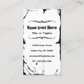 Friseurpfosten Visitenkarte (Rückseite)