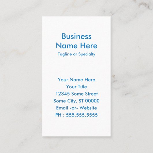 Friseurpfosten Visitenkarte (Rückseite)