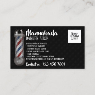 Friseurpol-Overlay-Shop individuelles Foto Visitenkarte